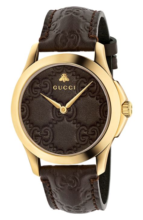 gucci mens watch nordstrom|gucci strap watch women's.